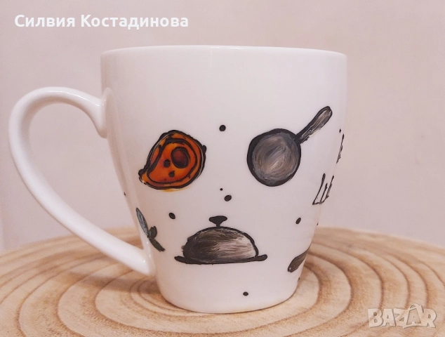 Ръчно рисувани чаши, снимка 9 - Сервизи - 52504945