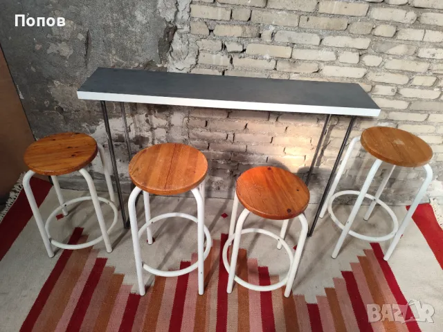Индустриални бар столове, снимка 2 - Столове - 47441243