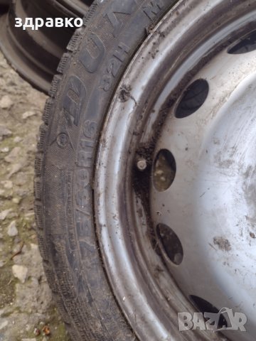 Зимни гуми 175/60/16 на джанти 4х100, снимка 2 - Гуми и джанти - 35054859