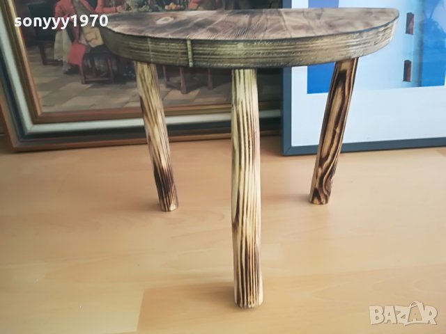 РЕТРО СТОЛЧЕ-3 КРАКА-full HD АНТИК, снимка 10 - Колекции - 28216805