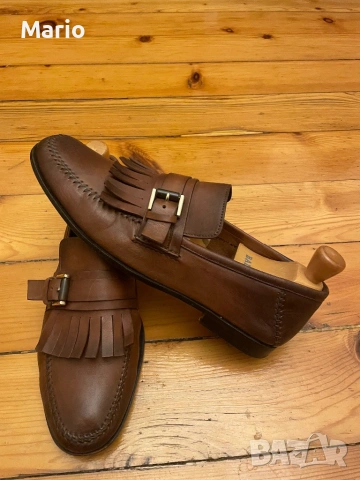 Santoni мъжки мокасини 43, снимка 3 - Мокасини - 53373704