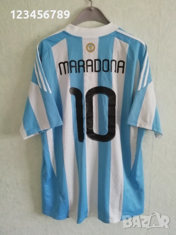 Аржентина Марадона оригинална тениска фланелка Maradona Argentina Adidas 2XL 