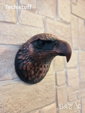 Уникална декоративна глава на орел за стена, снимка 5 - Декорация за дома - 53476934