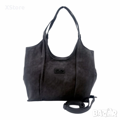 Дамска чанта от еко велур и к. – елегантен и практичен модел (бордо), снимка 6 - Чанти - 52571990