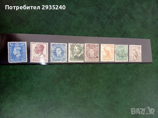 Марки Австралия стари, снимка 1