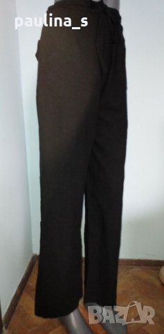 Ленен панталон с регулация на талията , снимка 3 - Панталони - 32664349