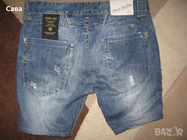 Къси дънки MAX&LIU JEANS   мъжки,М-Л, снимка 3 - Дънки - 33031615