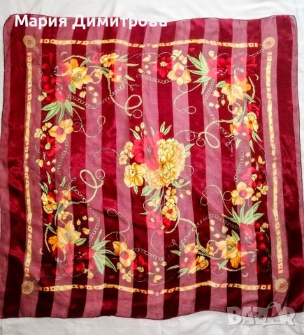 Красив шал с цветя 100/95