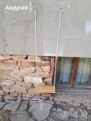 Стара детска дървена люлка #2