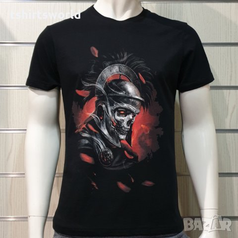 Нова мъжка тениска с дигитален печат Рицар - Череп, снимка 7 - Тениски - 35623310