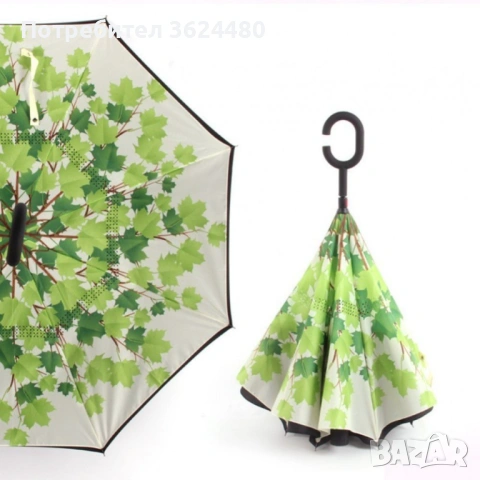 Чадър с обратно затваряне и отваряне 2189, снимка 9 - Други - 53452554