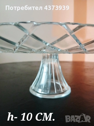 Стъклено плато на столче - 2 бр. 