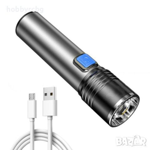 UV фенерче K31, алуминиев корпус и презареждаема батерия