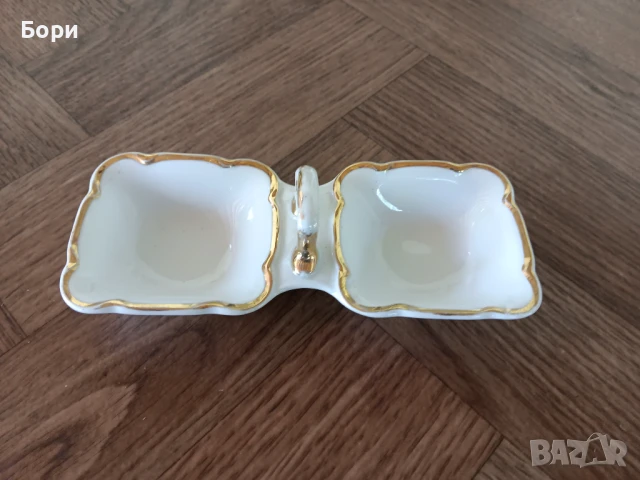 Стара порцеланова чешка солница, снимка 6 - Аксесоари за кухня - 50955577