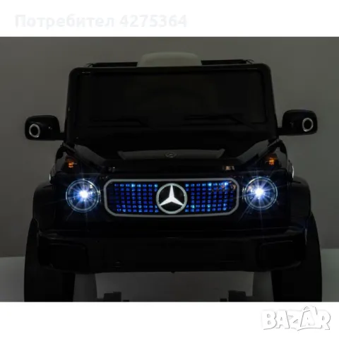 Акумулаторен джип Mercedes EQG Electric G-Class 12V с отварящи се врати меки гуми 4x4, снимка 16 - Детски колички - 48638028