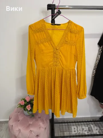 Рокля на Zara в размер S, снимка 8 - Рокли - 48587196