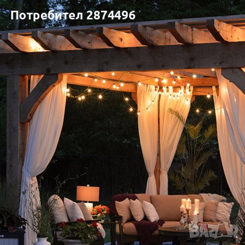3704 Соларни ретро гирлянди за градина