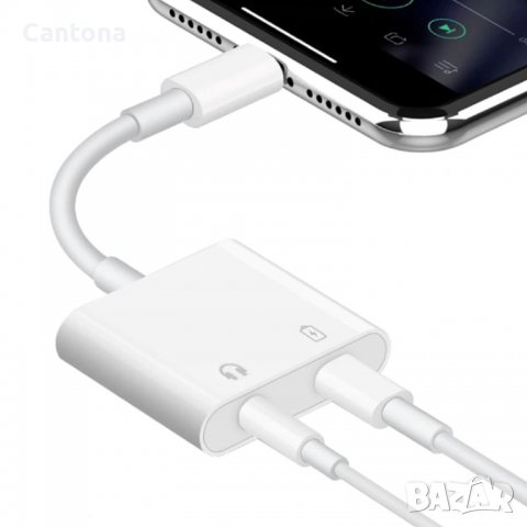 Audio Converter Lightning to Lightning and 3.5mm Aux - Lightning адаптер към 3.5 аудио изход и Light, снимка 2 - Аксесоари за Apple - 40102729