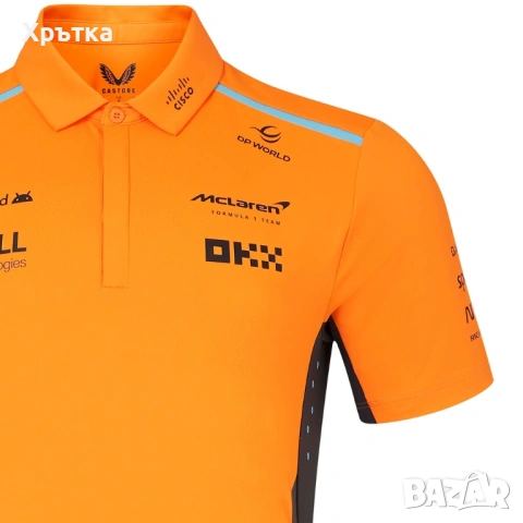 McLaren Formula 1 Team Polo Shirt - Оригинална мъжка тениска с яка, снимка 5 - Тениски - 53275609