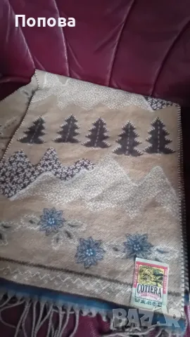 Марков немски  оригинален Винтиж шал  100% памук , снимка 3 - Шалове - 48245467