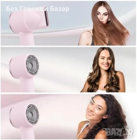 Нов Сешоар за коса 1600W лек компактен йонен за пътуване жени прическа, снимка 7 - Сешоари - 49734437