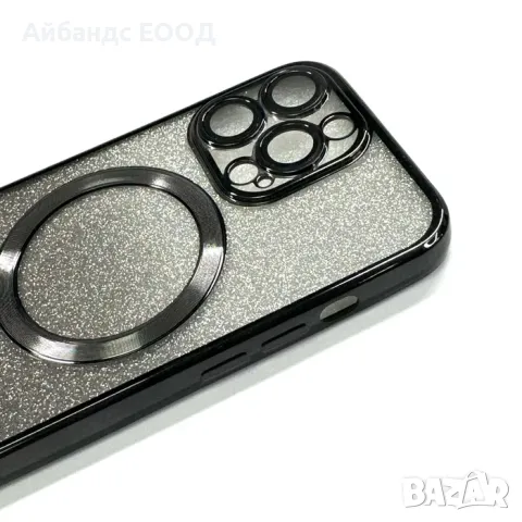 Блестящ силиконов калъф с Magsafe за iPhone 13/14/15 PLUS, PRO и PRO MAX, снимка 5 - Калъфи, кейсове - 49456468