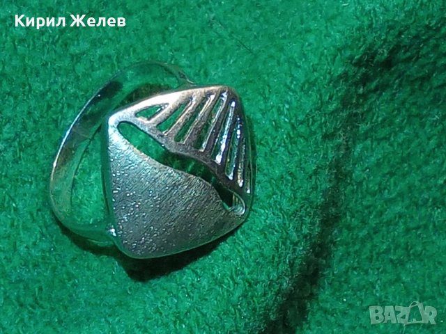 ВИНТИДЖ СРЕБЪРЕН АРТ ПРЪСТЕН СРЕБРО 925 АЖУРНА МАЙСТОРСКА ИЗРАБОТКА - АНГЛИЯ 25801, снимка 3 - Пръстени - 35759994