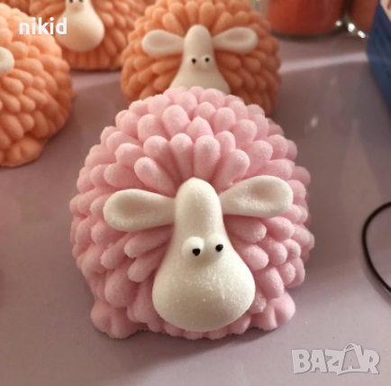 3D голяма вълниста Овца силиконов молд форма калъп за шоколад фондан гипс сапун свещ, снимка 3 - Форми - 24568595