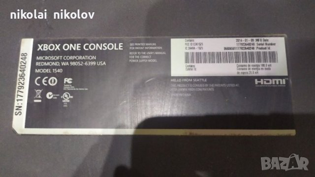 Конзола Xbox One , снимка 3 - Xbox конзоли - 39307403