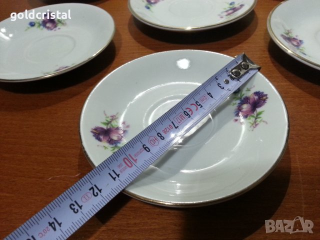 Стар български порцелан чинийки захарница , снимка 4 - Антикварни и старинни предмети - 43900542