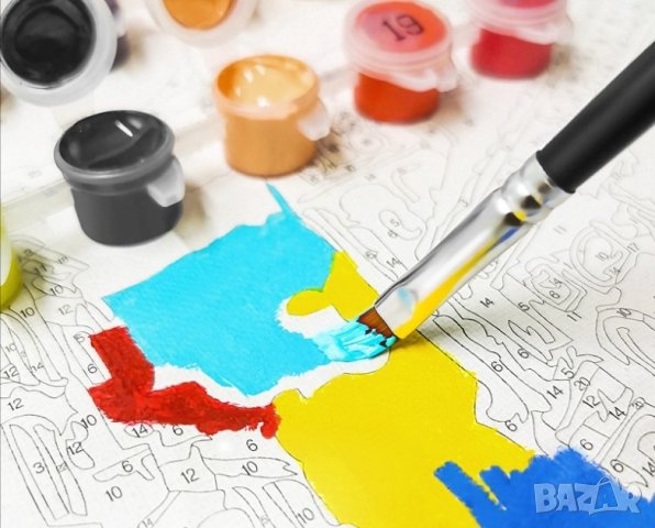 Комплект за рисуване по номера с рамка  S109, снимка 4 - Картини - 43392967