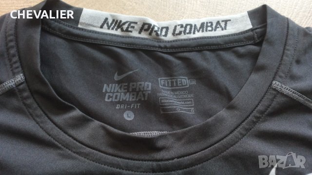 NIKE PRO COMBAT DRI-FIT T-Shirt размер L мъжка тениска 40-59, снимка 4 - Тениски - 43555858