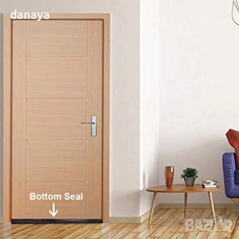 6355 Уплътнител за под врата гумен, 1 метър, снимка 4 - Други - 53132208