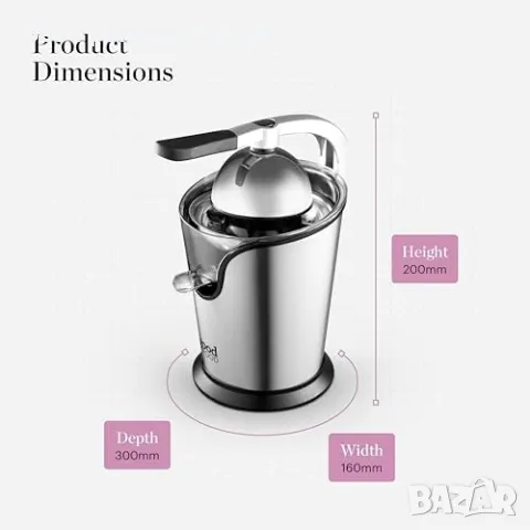 Нова Сокоизстисквачка от неръждаема стомана 100W, лесна за почистване, снимка 3 - Други стоки за дома - 48781052