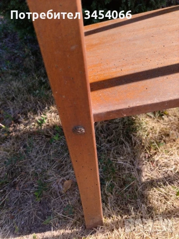 Дървена масичка на повече от 80г., снимка 7 - Антикварни и старинни предмети - 51318615