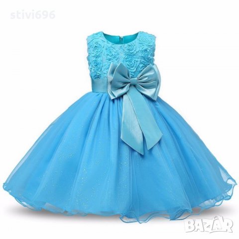 Детска рокля 6 цвята брокат  размер 100  от 2 до 4 години ново Размер 100 ново, снимка 9 - Детски рокли и поли - 32344433