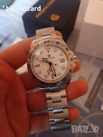 Pagani Design PD-1682 GMT Автоматичен мъжки часовник НОВ, снимка 6 - Мъжки - 53229339