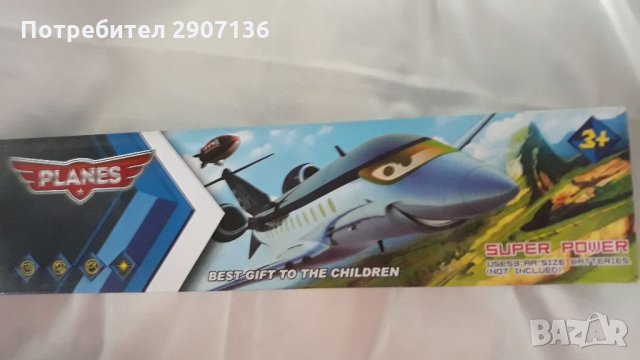 САМОЛЕТ С БАТЕРИИ ДВИЖИ СЕ ИЗДАВА ЗВУЦИ И СВЕТЛИНИ, снимка 3 - Влакчета, самолети, хеликоптери - 34967971