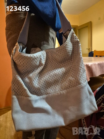 светлосини кожени чанти, снимка 10 - Чанти - 52965289