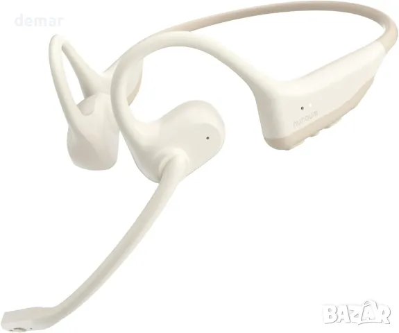 Безжични слушалки с отворено ухо Nuroum OW20B с микрофон, HiFi, бежово