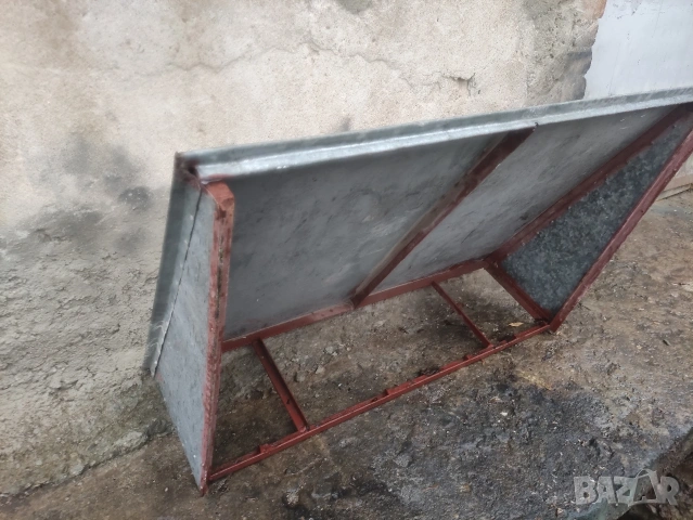 Здрава метална козирка (винкел и ламарина