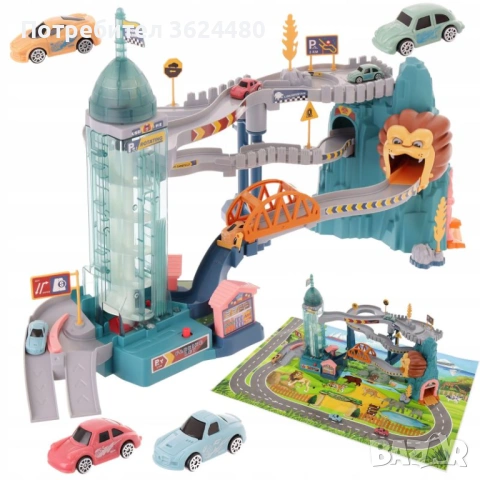 Детски паркинг с колички и Електрически Асансьор 4798, снимка 7 - Коли, камиони, мотори, писти - 53359162