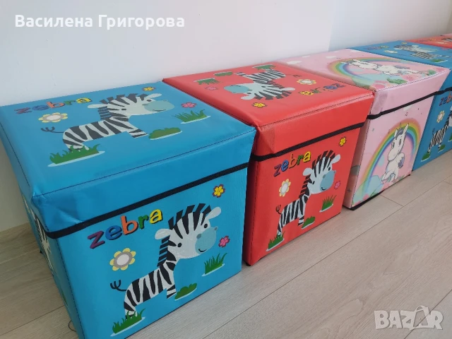 Табуретка-ракла с детски мотиви/кутия с капак, снимка 2 - Мебели за детската стая - 51258822