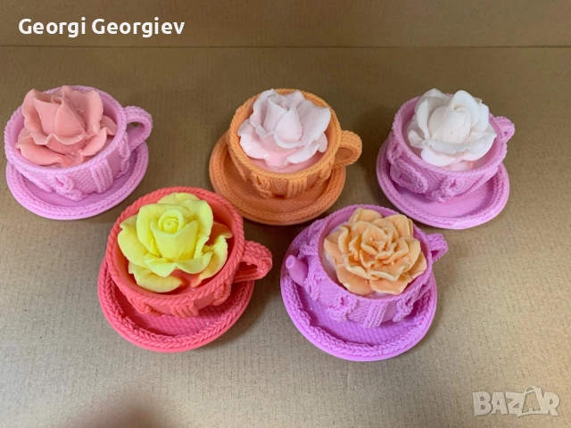 цветя изработени с глицеринов ароматен сапун и Българска роза 🌹 Стара Загора Център ., снимка 5 - Изкуствени цветя - 52838977