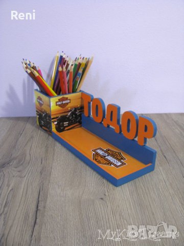Дървен моливник за момче, снимка 10 - Други - 39736030