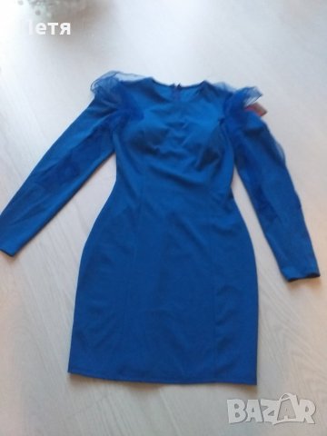 Уникална рокля с етикет, с-м размер, за наближаващи празници и