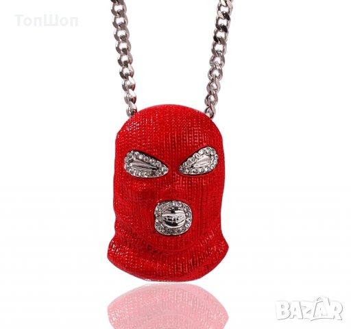 Хип - Хоп Маска Колие - Бижу - 4 цвята, снимка 11 - Колиета, медальони, синджири - 20815051