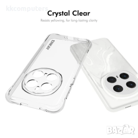 Honor Magic7 Pro 5G Удароустойчив ENKAY Силиконов Калъф и Протектор, снимка 5 - Калъфи, кейсове - 51366838