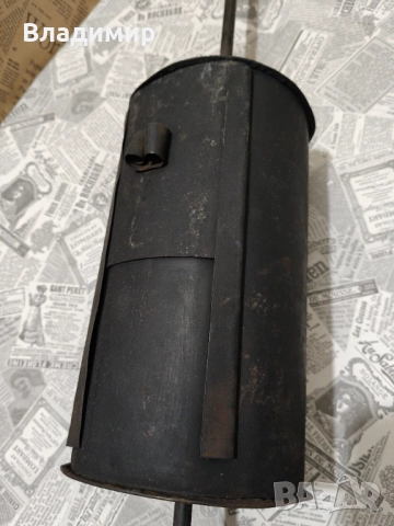 Стар уред за изпичане на  пуканки на огън,или кафе  , снимка 2 - Други ценни предмети - 52706493