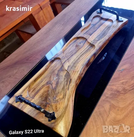 Дъски за мезета от орех , плато